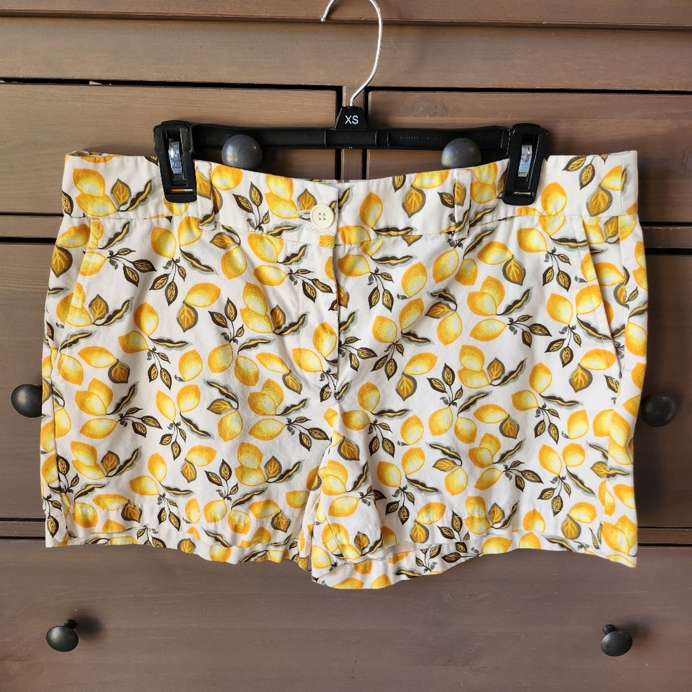 LOFT Lemon Pattern Women's Shorts Size 12
